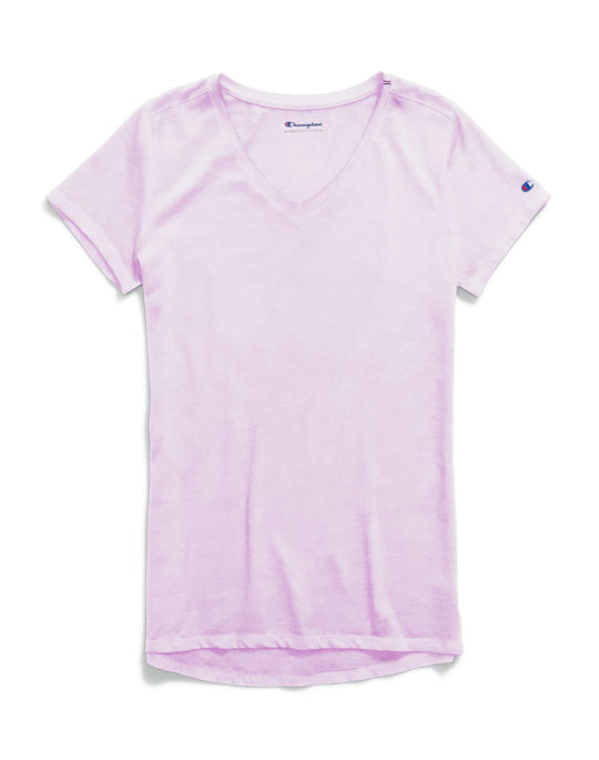 Champion Womens Authentic Wash V-Neck Tee