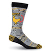 K. Bell Mens Chicken Butt Crew Socks