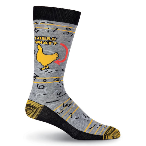 K. Bell Mens Chicken Butt Crew Socks