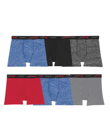 Boys' X-Temp® Lightweight Boxer Briefs Assorted 6-Pack