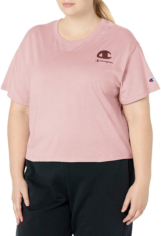 Champion Womens Plus Cropped Tee