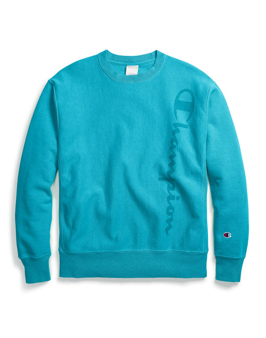 Champion Life Mens Garment Dyed Reverse Weave Crew