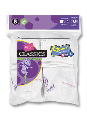 Hanes GIRLS CLASSIC ANKLE