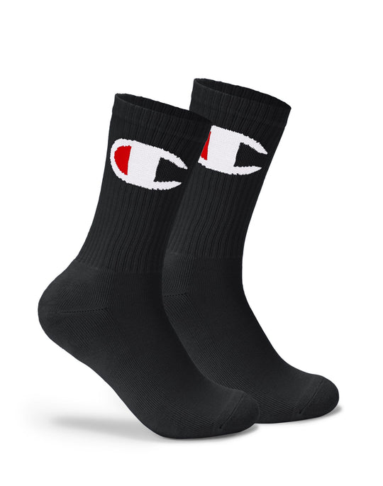 Champion Life Adult Big C Crew Socks 1-Pair