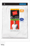 Hanes Men's TAGLESS V-Neck Undershirt 6-Pack