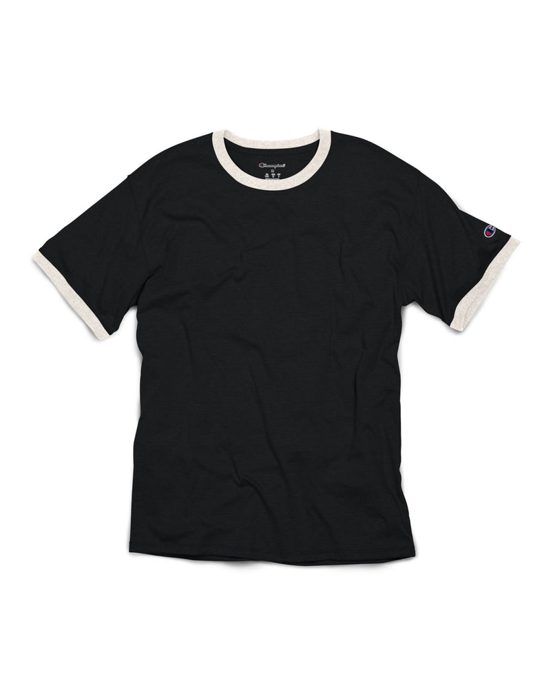Champion Mens Short Sleeve Triblend Ringer T-Shirt