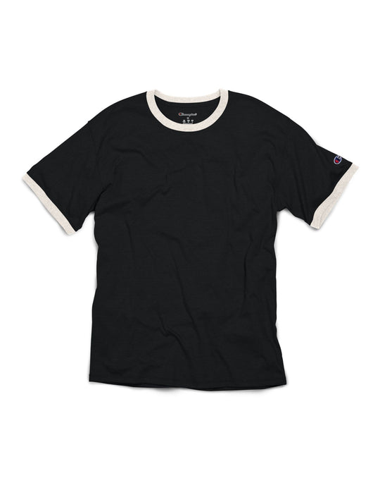Champion Mens Short Sleeve Triblend Ringer T-Shirt