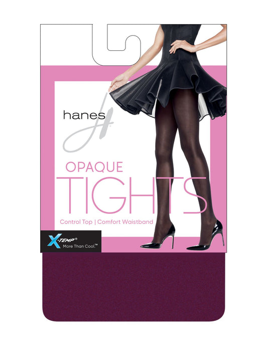 Hanes Womens X-Temp Opaque Control Top Tights with Comfort Waistband