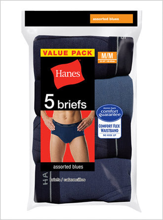 Hanes Men's Fashion Briefs with Comfort Flex Waistband 5 Pack