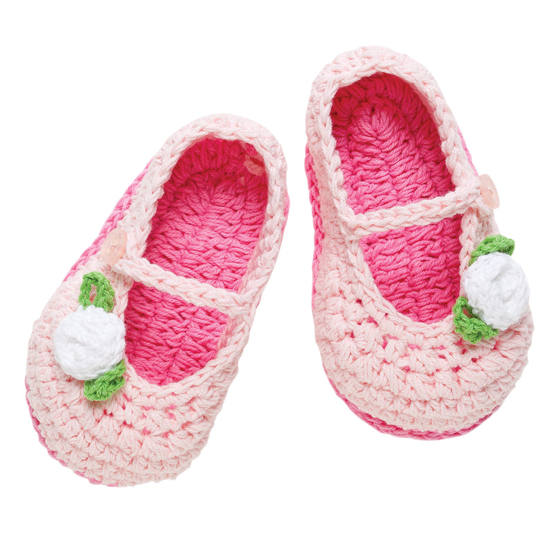 Elegant Baby Unisex Hand Crocheted Baby Booties