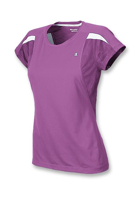 Champion Double Dry Vented Burnout Womens T Shirt