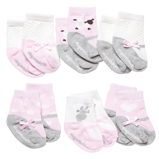 Elegant Baby Unisex 6-Pack Baby Socks