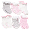 Elegant Baby Girls Peek a Boos 6-Pack Baby Socks