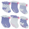 Elegant Baby Unisex Lavender 6-Pack Baby Socks