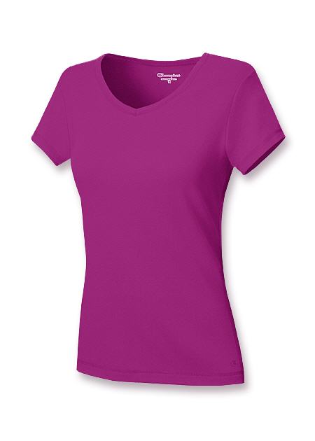 Champion 1x1 Ribbed Cotton Women's T Shirt