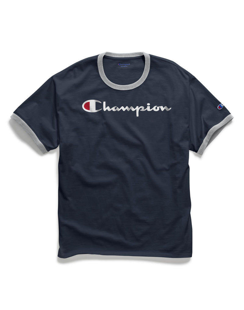 Champion Mens Classic Jersey Ringer Tee