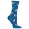 Hot Sox Womens Raccoon Crew Socks