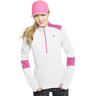 Champion Women`s PowerTrain Tech Fleece 1/4 Zip Pullover