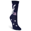 K. Bell Womens Talk to the Tail Crew Socks