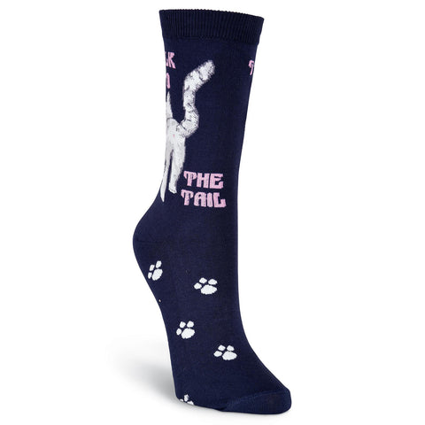 K. Bell Womens Talk to the Tail Crew Socks