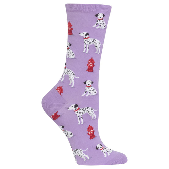 Hot Sox Womens Dalmatian Crew Socks
