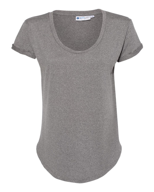 Weatherproof Women’s Cool Last Heathered Lux Dolman Sleeve T-Shirt W20429, XL