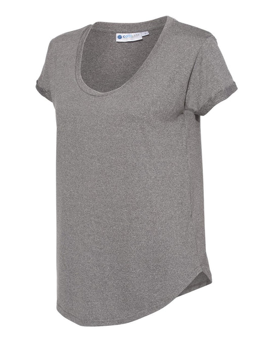 Weatherproof Women’s Cool Last Heathered Lux Dolman Sleeve T-Shirt W20429, XL