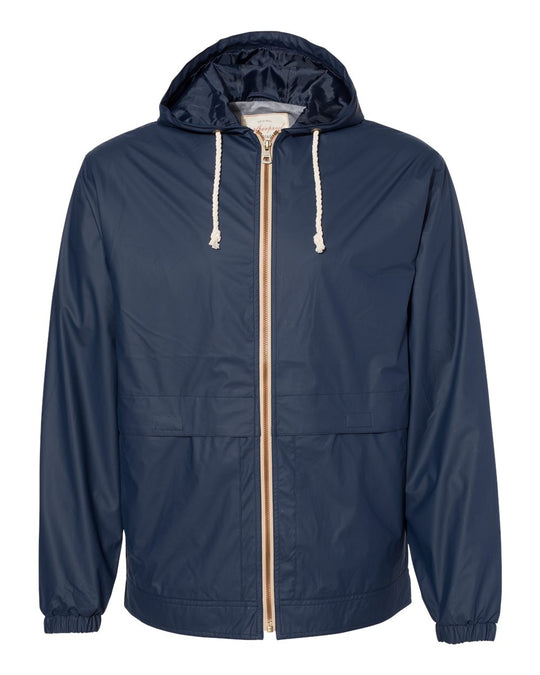 Weatherproof Mens Vintage Hooded Rain Jacket 193910, XL, Black