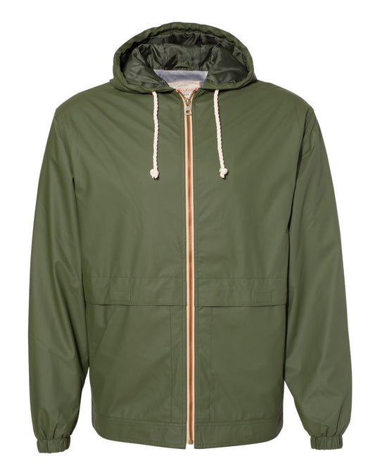 Weatherproof Mens Vintage Hooded Rain Jacket 193910, XL, Black