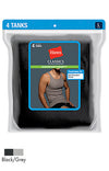 Hanes Classics Men's TAGLESS ComfortSoft Dyed A-Shirt 4-Pack