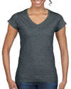 Gildan Ladies Softstyle V-Neck T-Shirt, L, White