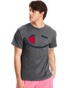 Champion Mens Classic Short-Sleeve Jersey Tee, L, Oxford Grey