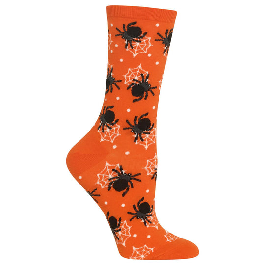 Hot Sox Womens Spiders Crew Socks
