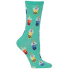 Hot Sox Womens Bubble Tea Crew Socks