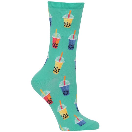 Hot Sox Womens Bubble Tea Crew Socks