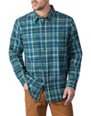 Walls Mens Long Sleeve Brushed Flannel Shirt with Stretch