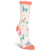 K. Bell Womens Llamas Crew Socks