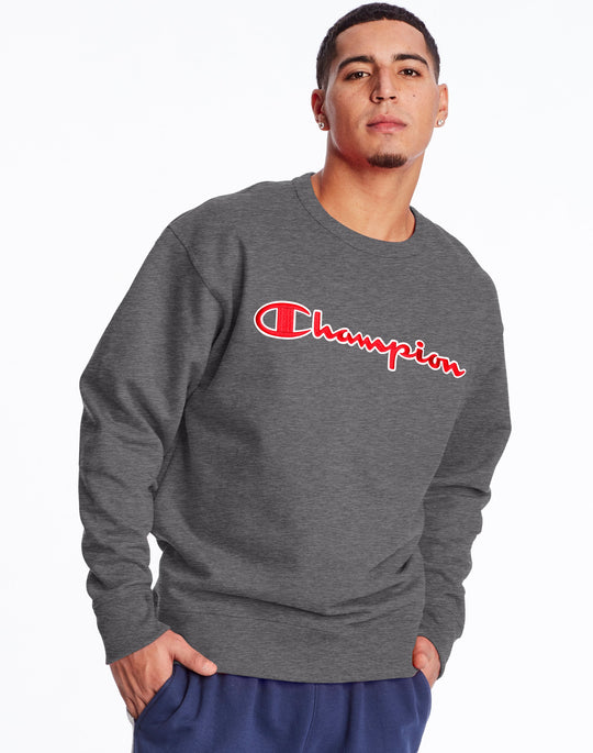 Champion Mens Powerblend Fleece Crew