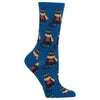 Hot Sox Womens Coffee Cat Socks