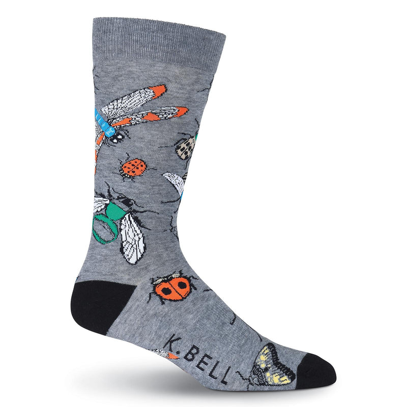 K. Bell Mens Insects Crew Socks