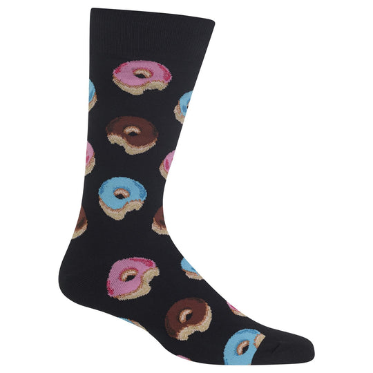Hot Sox Mens Donuts Crew Socks