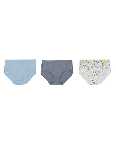 Hanes Womens Eco-Friendly Cotton Modern Brief 3-Pack