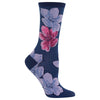 Hot Sox Womens Watercolor Floral Crew Socks