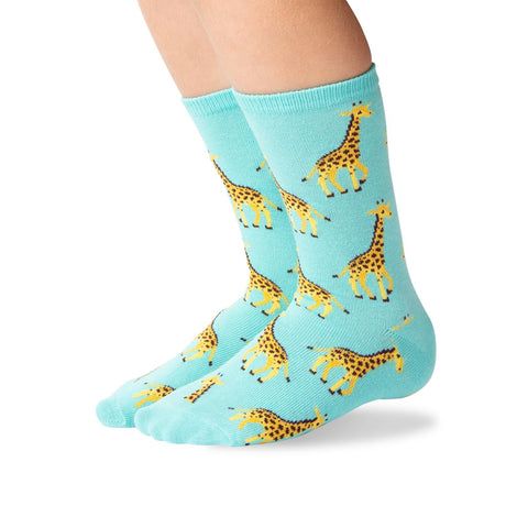 Hot Sox Kids Giraffe Crew Socks