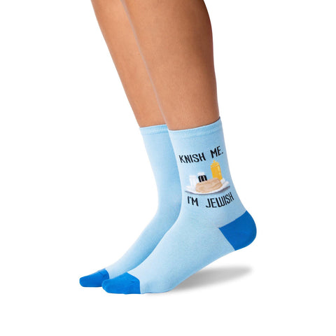 Hot Sox Womens Knish Me Crew Socks