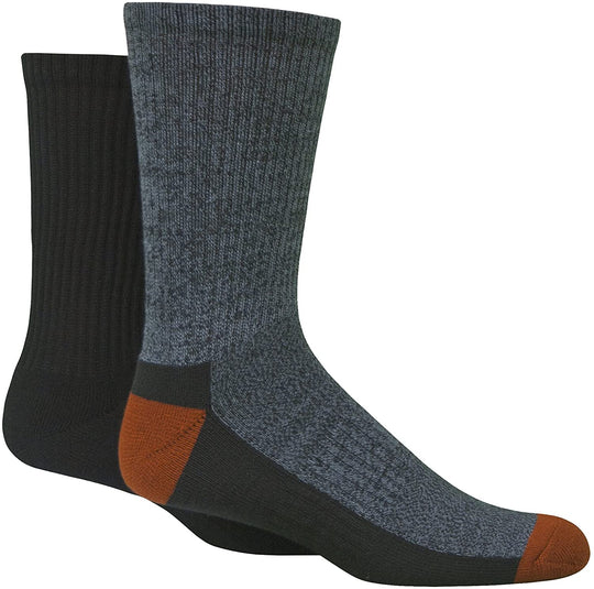 Fruit Of The Loom Mens 2 Pack Outdoor Casuals Split Rib Crew S, 10-13