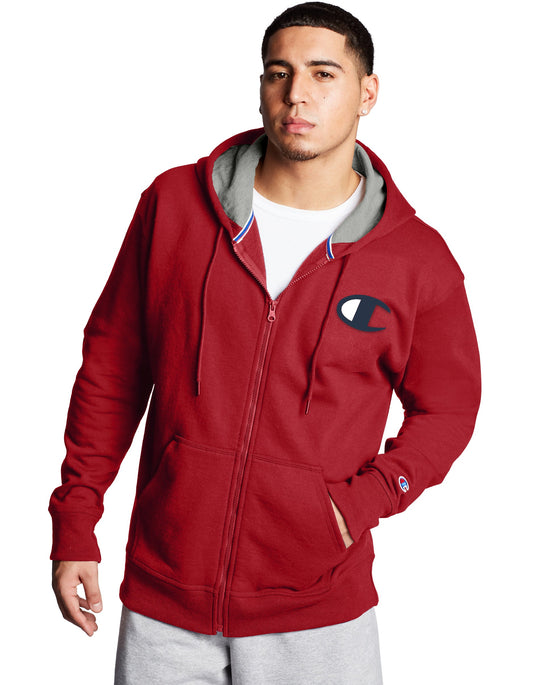Champion Mens Powerblend Fleece Zip Hoodie
