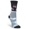 K. Bell Womens Man On The Moon American Made Crew Socks