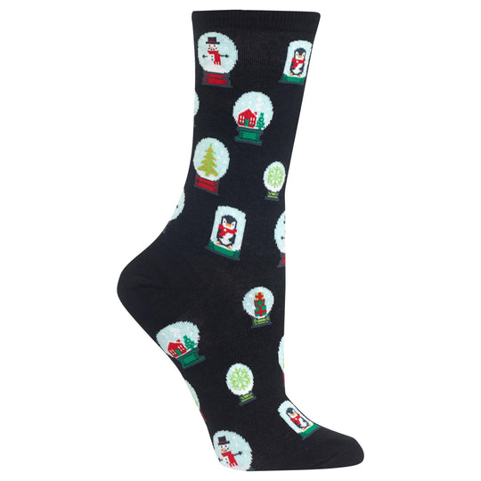 Hot Sox Womens Snowglobes Crew Socks