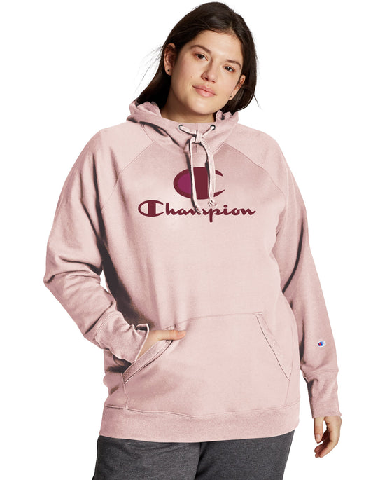 Champion Womens Plus Powerblend Fleece Hoodie
